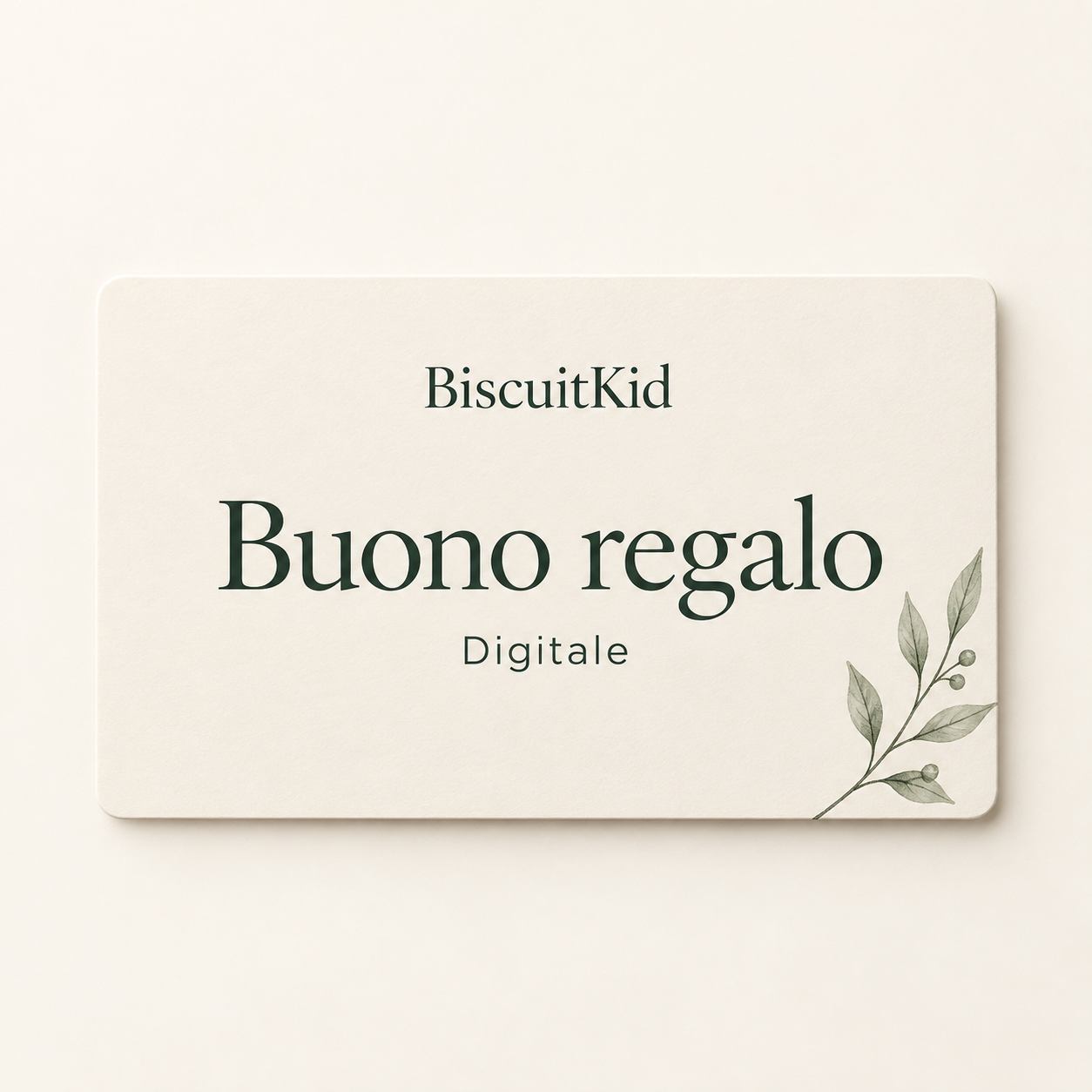 Buono regalo digitale Biscuitkid